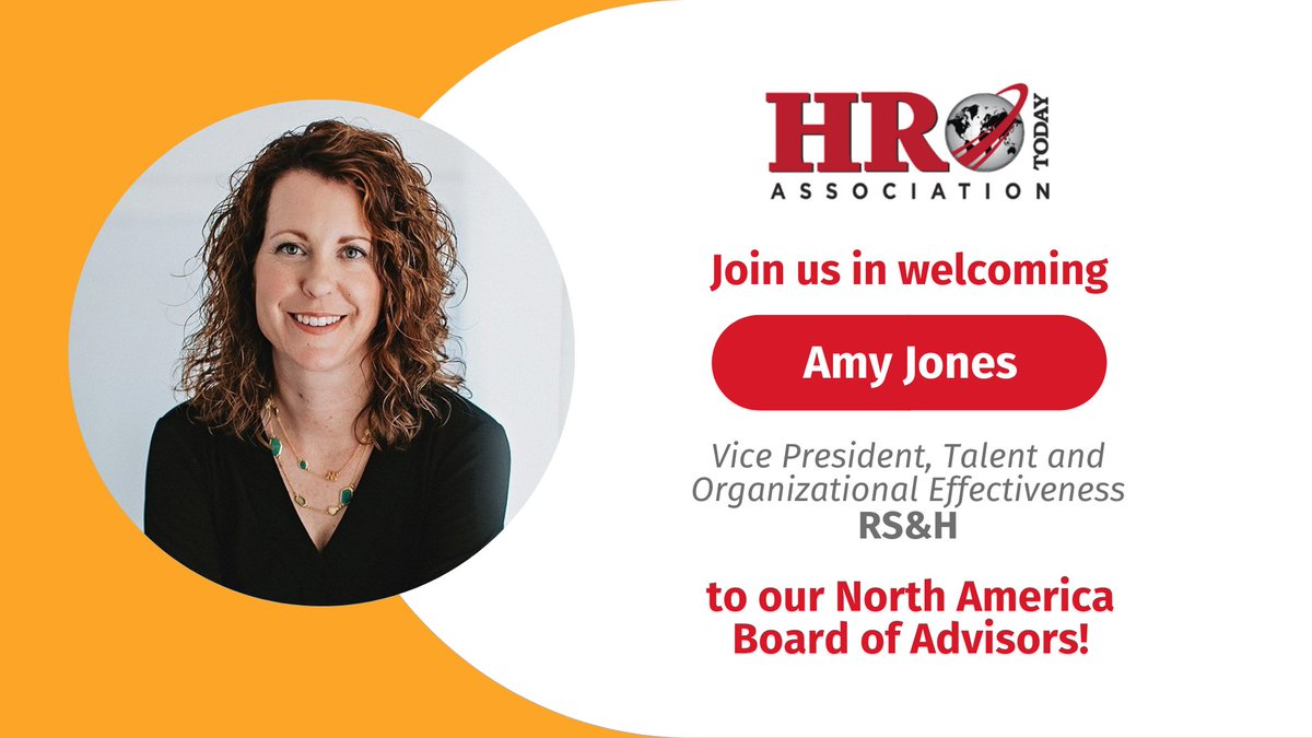 The HRO Today is proud to welcome Amy Jones, Vice President, Talent and Organizational Effectiveness at <a href="/WeAreRSANDH/">RS&H</a>, to our North America Board of Advisors!