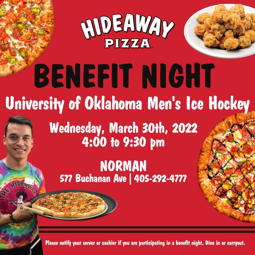 OUHockey's tweet photo. One week until benefit nightโฆwe hope to see you there! https://t.co/qt4FFfIzPv
