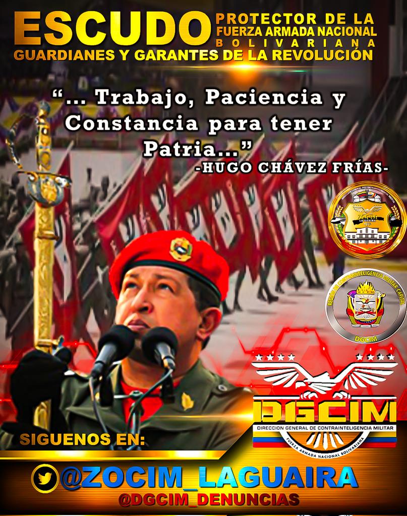 En la 🇻🇪@ZOCIM_LAGUAIRA preservamos el pensamiento Revolucionario:
"Trabajo, Paciencia y Constancia para tener Patria."
#DGCIM #FanbEsSoberania #GarantesDeLaDemocracia