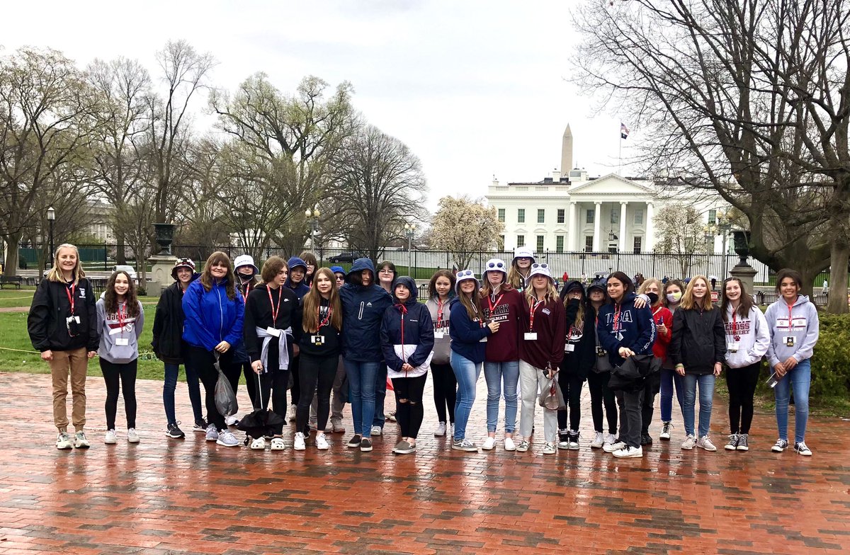 KBiehle's tweet photo. Day 3: Arlington Cemetery and the White House! @Newark_Schools #ncsdc22 https://t.co/FpSH2HedYC