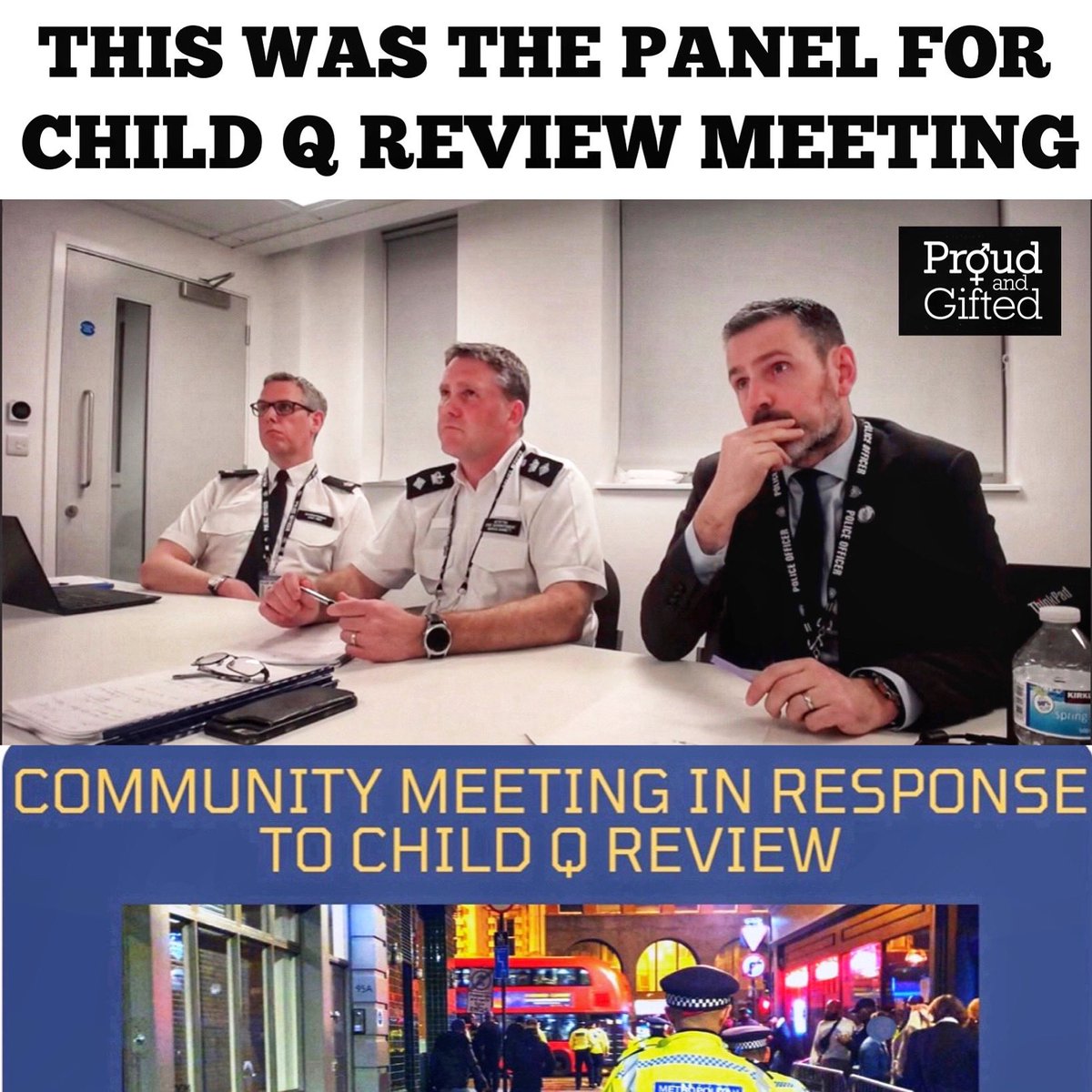 This panel 😡😡😡represented the Hackney review for CHILD Q #childq #metpolice #metpoliceuk #stripsearch #proudandgifted