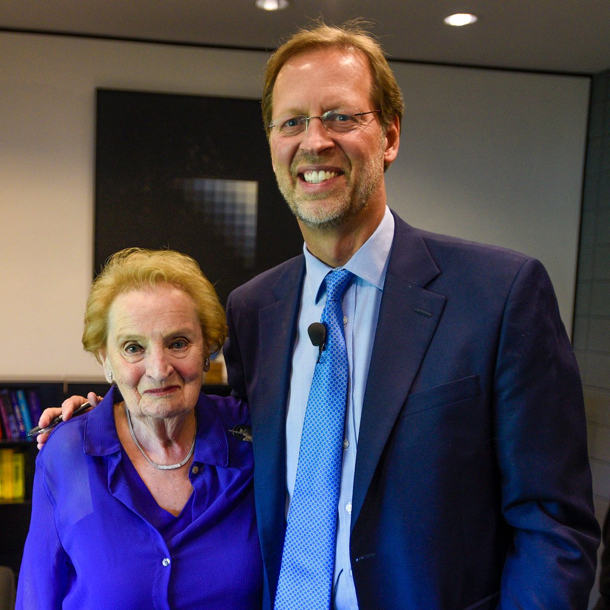 Secretary Albright leaves an enormous legacy as a champion of freedom, justice, and equity around the world. She was a warm, caring, and people-centered human being as well as a deeply principled and towering public servant. Her presence and essential voice will be deeply missed.