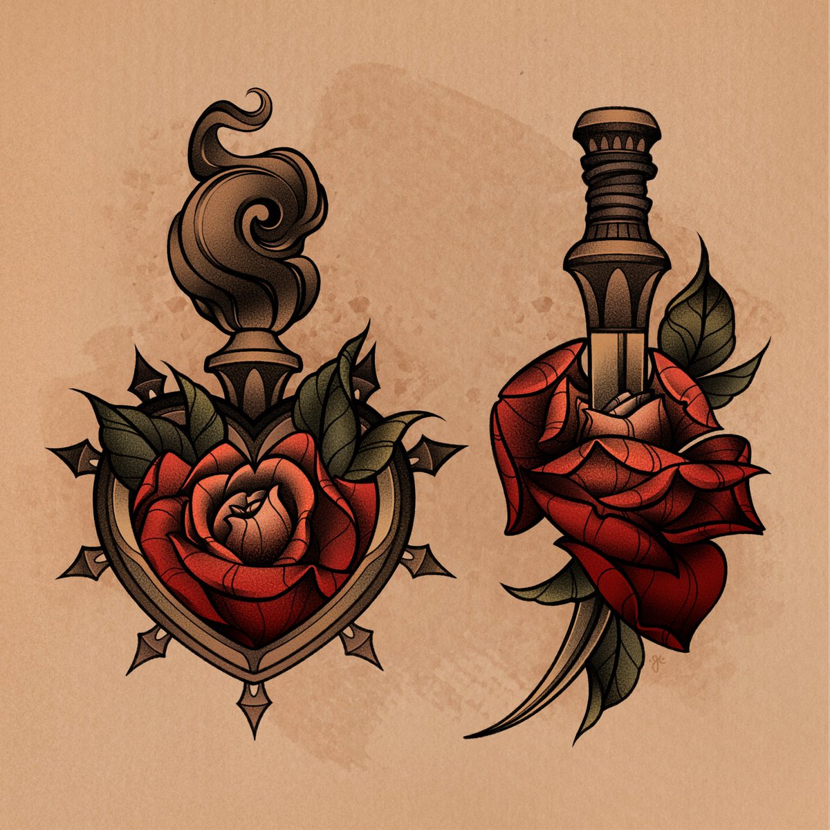 Sacred Heart and Khanjar dagger 🖤