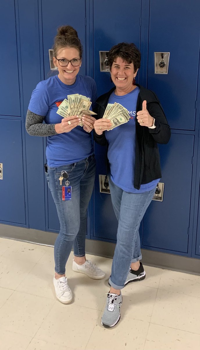 CMSsocialst8's tweet photo. STEPS Challenge complete! Winners at CMS are Emily and Tonya. They walked 1.5 million steps in 8 weeks! Each earned $115 in cash! 💰 #CardinalPride ⁦@CMSCardinals⁩ ⁦@ClintonMoCards⁩ ⁦@MrsCombsClass⁩ https://t.co/u4MvQyiquJ