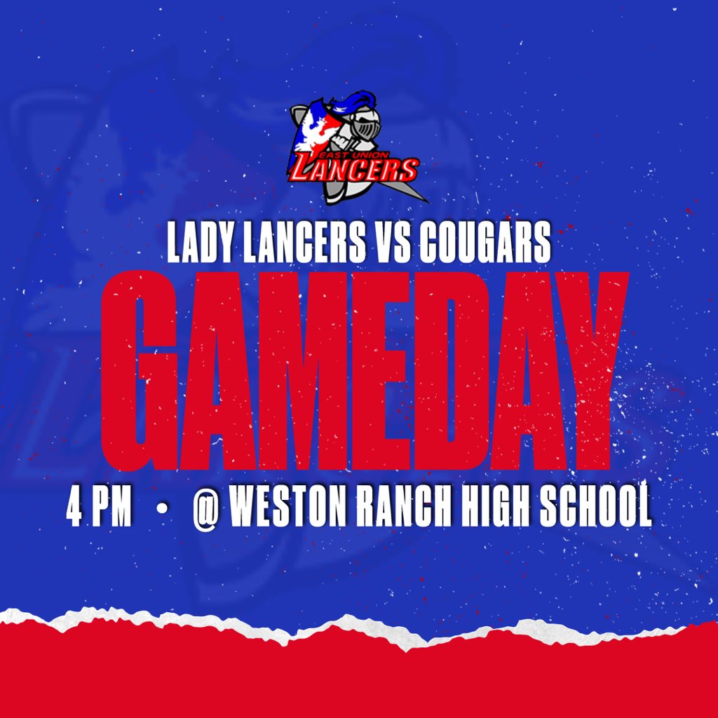 GAMEDAY! Our VOL opener takes us to Weston Ranch High School to take on the Cougars at 4pm!  Let’s Go! ❤️🥎💙

#BeALLin | #LancersLead