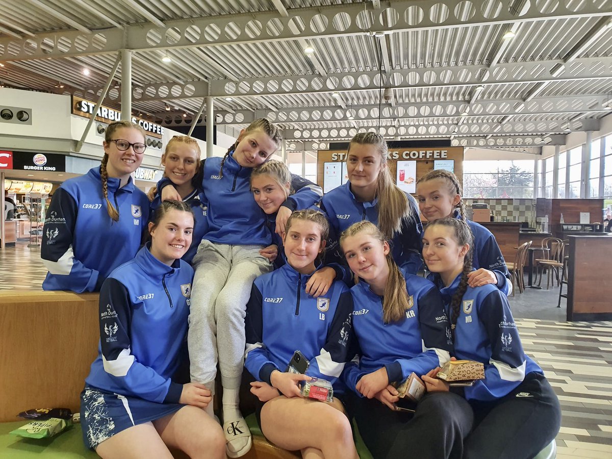 PEWhitburn's tweet photo. THANK YOU @NorthDurhamCNA @WhitCofEAcad and @WearWildcatsNC for supporting our trip to the @sistersnsport National Final today! 💙 We really appreciate the funding towards our journey to @BromsSchool 🏐 #Support https://t.co/cAu3eDYnNX