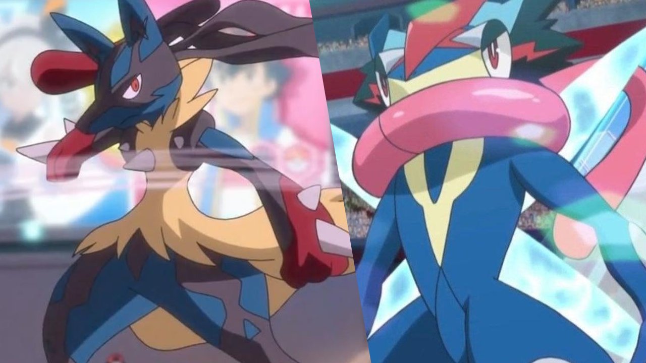 ASH GRENINJA VS MEGA LUCARIO, QUEM VENCE? #ashgreninja #vs #megalucar