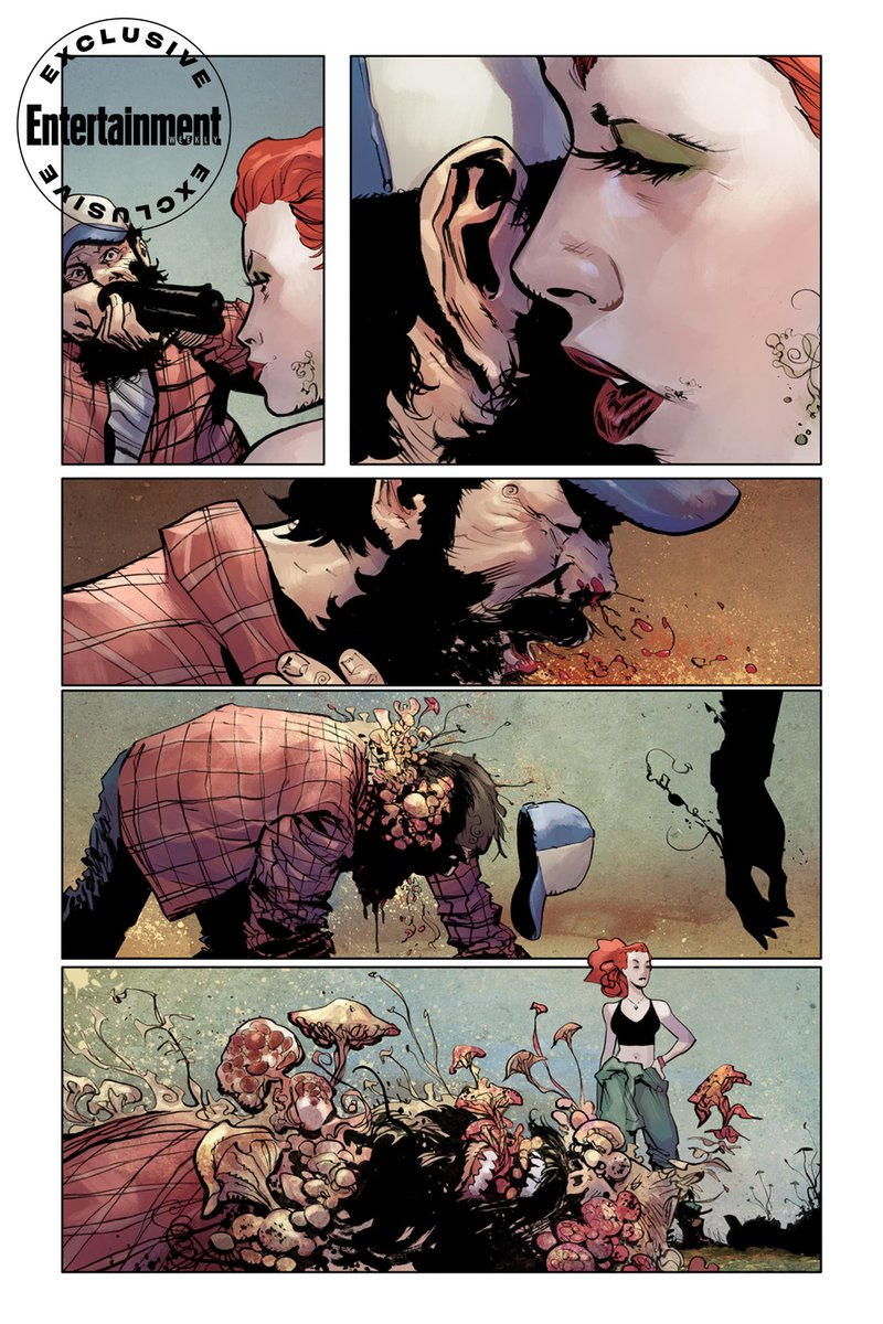 isleyarchive's tweet photo. G. Willow Wilson gives an interview to EW and shares a preview of Marcio Takara's Poison Ivy #1 art.

"Speaking of evolution, she's evolved out of being a straight-up villain whose sole job is to thwart Batman to someone who has her own identity, her own story arc, and her+ https://t.co/y0KzCiY4Tu