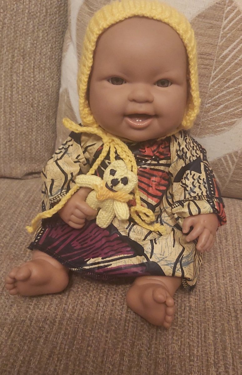 BillysDolls's tweet photo. Another little one ready for Poland, Ukraine, we hope she brings comfort to someone that needs it ,,we love her little Teddy, Thank you , https://t.co/h5mXrVUtES