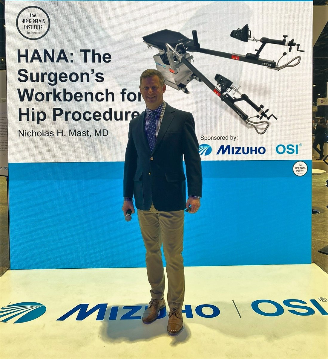 Our presentation on using the Hana® Table as the Surgeon's Workbench for #Hip Procedures with <a href="/doctormast/">Nicholas H. Mast MD</a> is #happeningnow at #AAOS2022 – Booth #2231! #orthopedicsurgery #orthopedic #hipsurgery #HanaTable #DAA #ortho #hipfracture #hiparthroscopy #ASC #myMizuhoOSI <a href="/AAOS1/">AAOS</a>