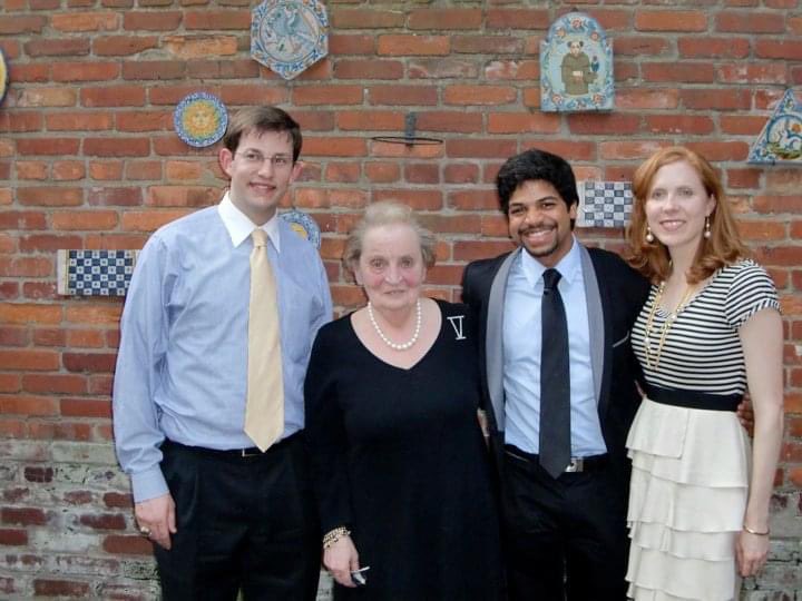shyam_sundaram's tweet photo. For a year back in 2009/10, Karen, Mike and I had the wonderful opportunity to TA for @madeleine while at @georgetownsfs. To this day, it remains one of the most enriching, rewarding, and joyful experiences of my life. https://t.co/OUqr88H3Iw