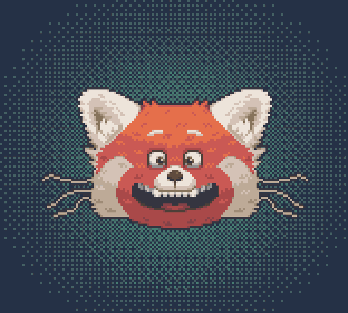 DophsArt's tweet photo. Fluffy... #TurningRed #pixelart https://t.co/Gx45m6X2GA