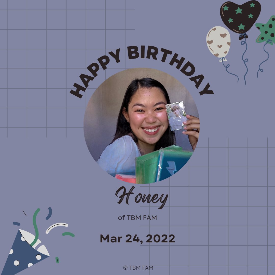 tbm_family12's tweet photo. HAPPY BIRTHDAY HONEY 🎉 
✅2022.03.24

#HAPPYBIRTHDAY #HONEYDAY
#TBMFAM #20220324 @So_perjunghwan https://t.co/IaMNlwAGrC