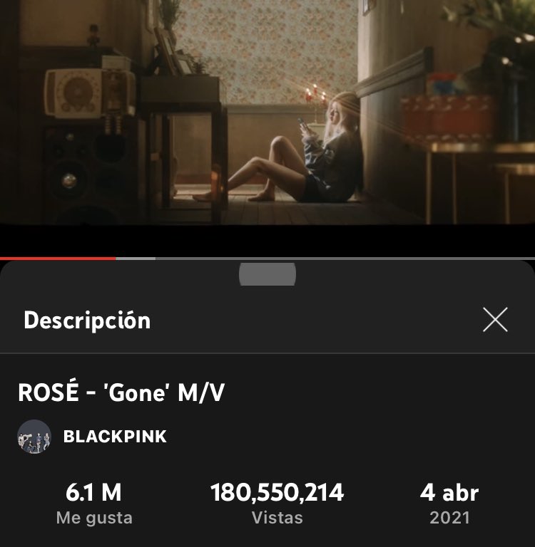 BPINKLATINO's tweet photo. ON THE GROUND y GONE estan cada vez más cerca de sus metas,pero aún no hemos logrado darle esto a #ROSÉ,por favor ver todos los días y añadir a su lista de stream. 

🔒Gone - 20M🔜200M
https://t.co/sZYhqfDhxQ

🔒On the Ground-28M🔜300M
https://t.co/dtggTmcSbx

 #로제 @BLACKPINK https://t.co/blhn7mYLIV