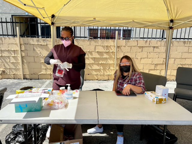 YoungComms's tweet photo. This past weekend, Young Communications Group organized 2 vaccination clinics with L.A. Care in Los Angeles at the Life of Faith Church in South Los Angeles and in Leimert Park at KAOS with TRAPmedicine. 

We have more events coming up to get vaccinated! See you there! https://t.co/6QmTtN5TLe