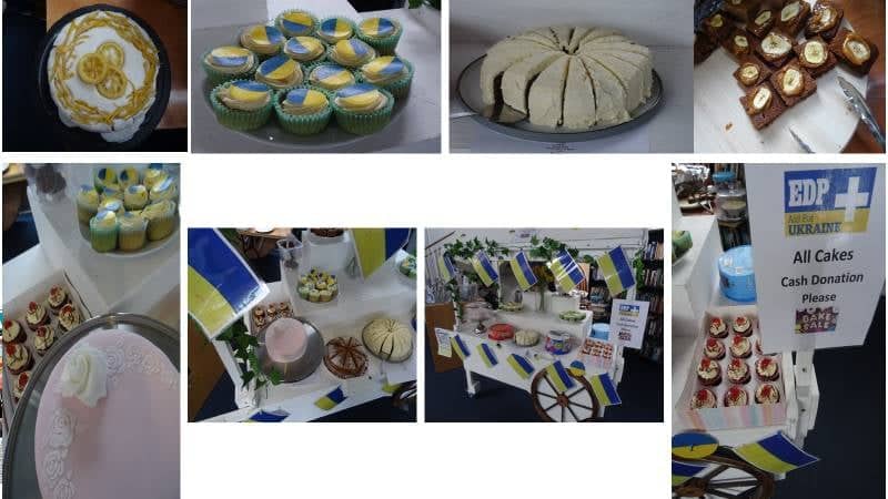 CBC were pleased to organise a Bake Sale supporting the #EDP Ukraine Appeal. Local residents &amp; staff baked &amp; donated. Staff &amp; their families ran the stall over 2 days. Over £440 raised. Thanks to all who donated/bought cake. #WeStandWithUkraine #support #communitiescan #community