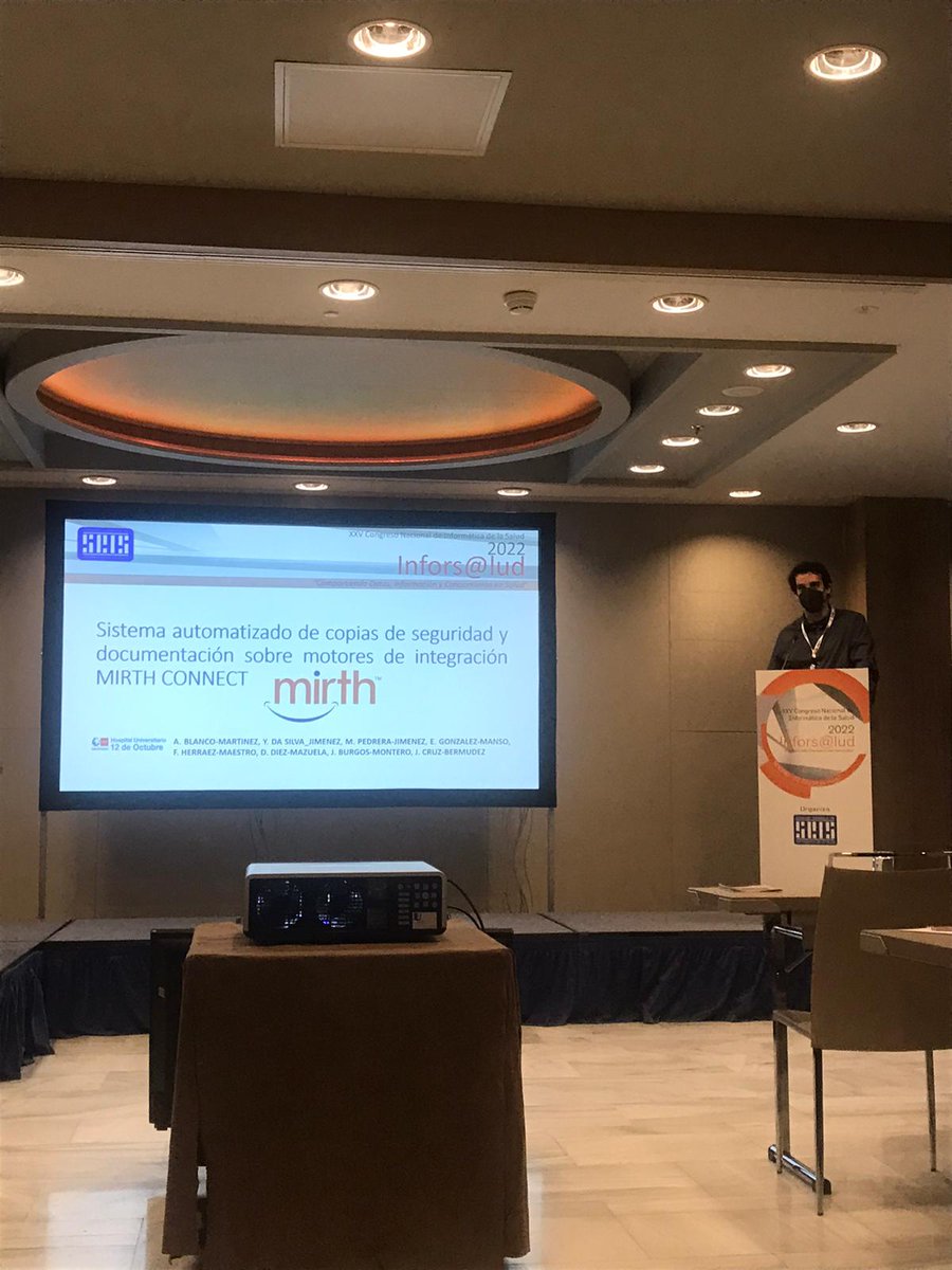 Data Science Unit i+12 H12O (@datadoce) on Twitter photo Nuestro compañero @AlvarJBlanco en #Inforsalud22 de la <a href="/SEISeSalud/">SEIS eSalud</a> presentando su trabajo "Sistema automatizado de copias de seguridad y documentación sobre motores de integración Mirth Connect". ¡¡Gran trabajo!! 🤓 <a href="/MPedreraJimenez/">Miguel Pedrera Jiménez</a> <a href="/jotaelecruz/">Juan Luis Cruz, PhD 🌍🇪🇺🇪🇸</a> <a href="/pabloserranob/">Pablo Serrano Balazote</a> <a href="/UAI_imas12/">UAI_imas12</a> Nuestro compañero @AlvarJBlanco en #Inforsalud22 de la <a href="/SEISeSalud/">SEIS eSalud</a> presentando su trabajo "Sistema automatizado de copias de seguridad y documentación sobre motores de integración Mirth Connect". ¡¡Gran trabajo!! 🤓 <a href="/MPedreraJimenez/">Miguel Pedrera Jiménez</a> <a href="/jotaelecruz/">Juan Luis Cruz, PhD 🌍🇪🇺🇪🇸</a> <a href="/pabloserranob/">Pablo Serrano Balazote</a> <a href="/UAI_imas12/">UAI_imas12</a>