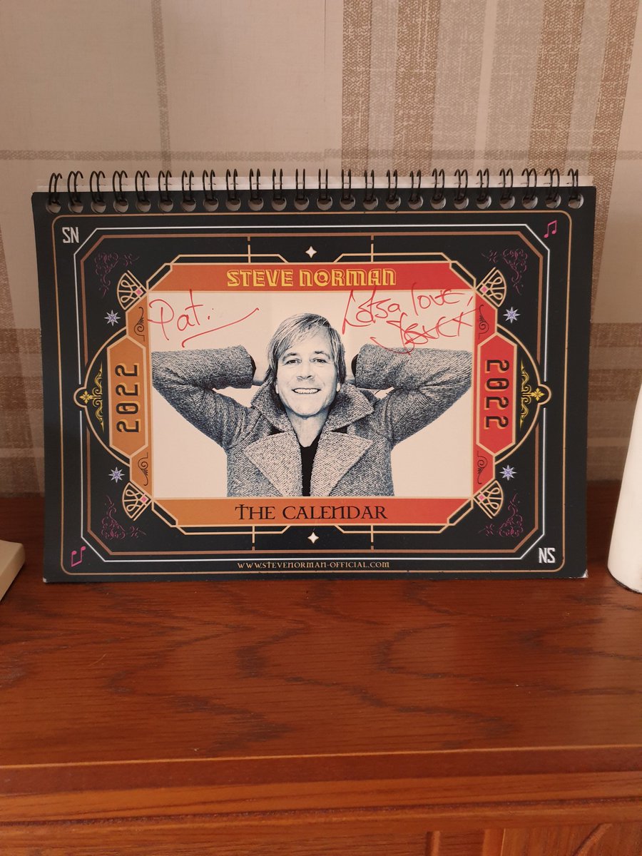 <a href="/SteveNormanReal/">Steve Norman</a> ..got my calendar  yesterday 🥰🥰the lovely  Yvonne Dillon bought it for me bless her