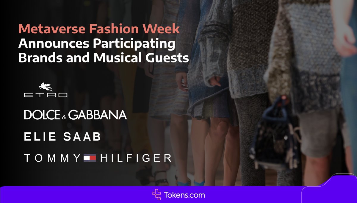 RealbotixCorp's tweet photo. https://t.co/Sy7NgzO4mv is pleased to share the names of participating brands in @decentraland’s Metaverse Fashion Week. The event will take place on digital real estate owned by https://t.co/Sy7NgzO4mv’s subsidiary, @metav3rsegroup https://t.co/rxVBn87Bpn $COIN.n $SMURF https://t.co/tet5KTcEU1