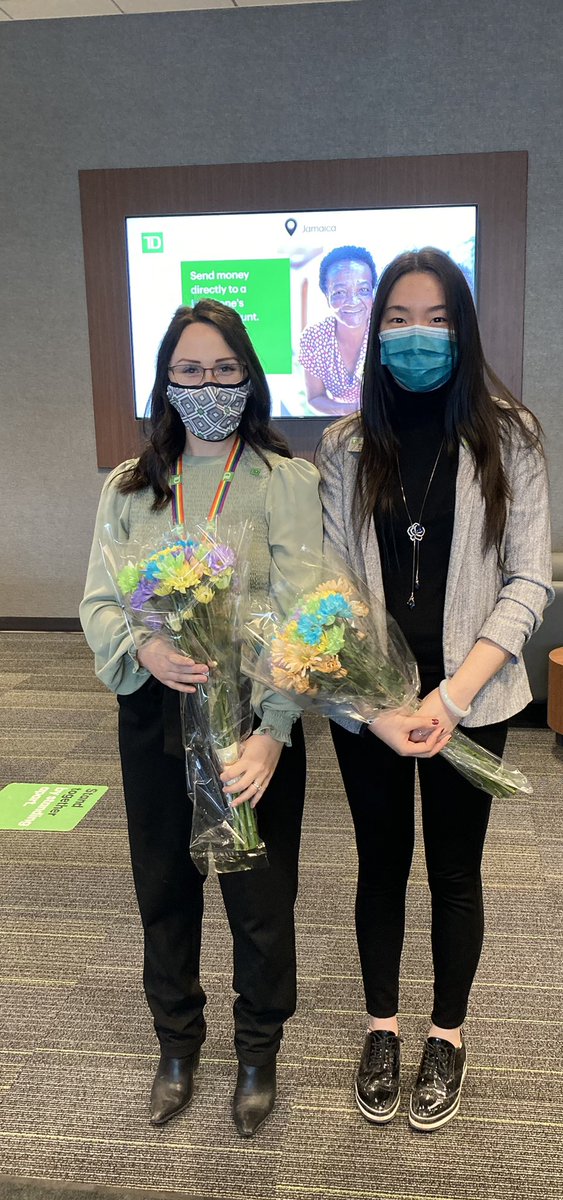 The spotlight is shining brightly on branch 5636’s superstars <a href="/ChelsaDoucette/">Chelsa Doucette</a> and <a href="/wenzhxin93/">Miranda_Wen_TD</a>. Congratulations on Q1 QSP. @DylanTufford_TD <a href="/JennAuld/">Jenn Auld</a>