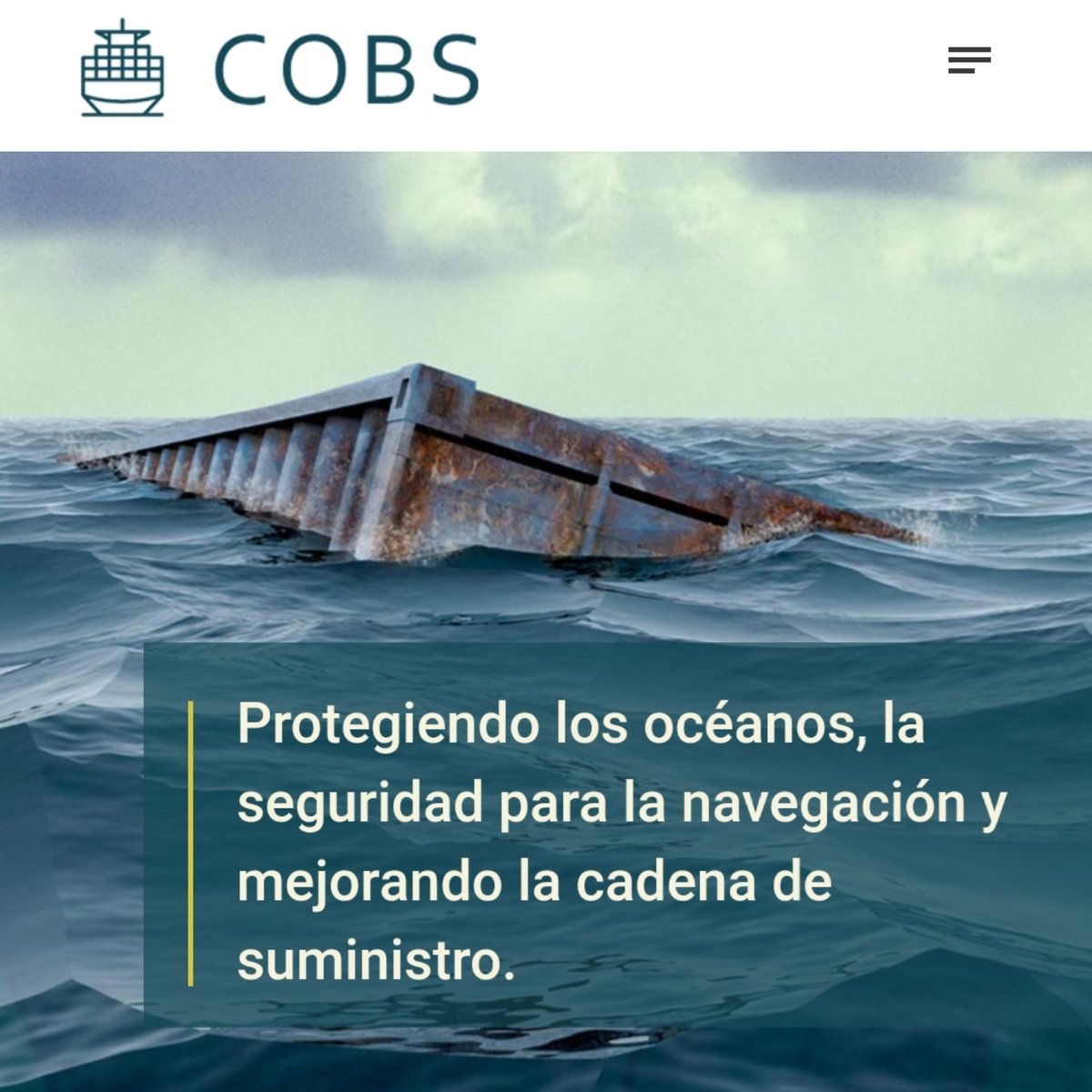 NavLgg's tweet image. En @sherpadomar: #COBS (Container Over Board system) es un sistema que alerta, identifica, rastrea y mantiene a flote contenedores marítimos 👉 de modo que puedan ser rescatados y/o visibles para el resto de embarcaciones sherpadomar.com/cobs-container…