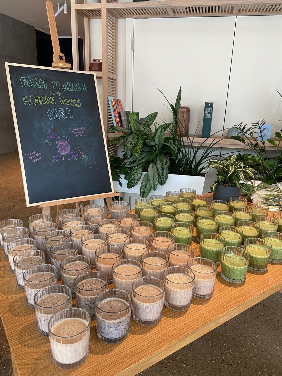 Well that went smoothie! We were delighted to help @fora_space with their smoothie pop-up, it's great to see our clients doing fun things with their farms. 🤩  

The perfect thing to welcome in this sunny weather. ☀️

#popup #employeewellbeing #urbanfarming #sustainable