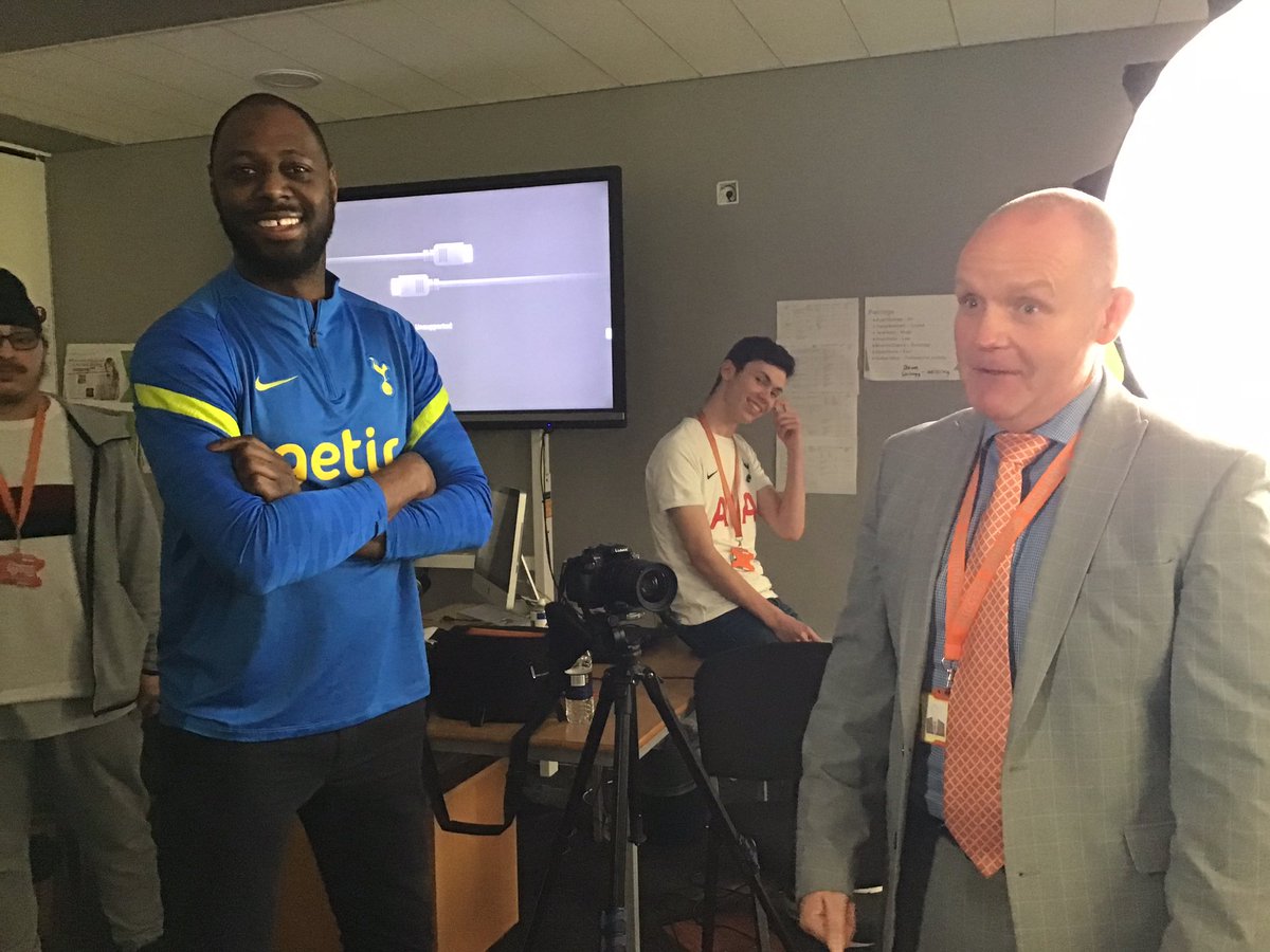 Haringey6thForm's tweet image. It was a pleasure for #TeamHaringey6 to welcome @LedleyKing former @SpursOfficial player and current club ambassador who was being interviewed and filmed by our current #Media students #ThankYou #H6Experience #MoreThanACollege @ForusFilms