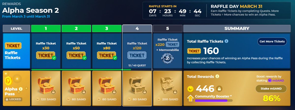 bloomy_wee's tweet photo. @TheSandboxGame I just participated in the daily #SandboxAlphaS2Contest for a chance to earn up to 1,000 $SAND! Starting March 22 - Ticket Day. Check out my screenshot below!
👇 #SandboxAlphaS2 https://t.co/wsCrwtnZyL