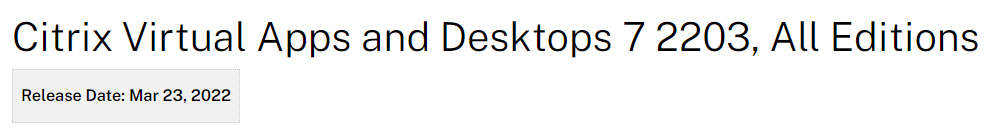 Download #Citrix Virtual Apps and Desktops 7 2203, All Editions citrix.com/downloads/citr…