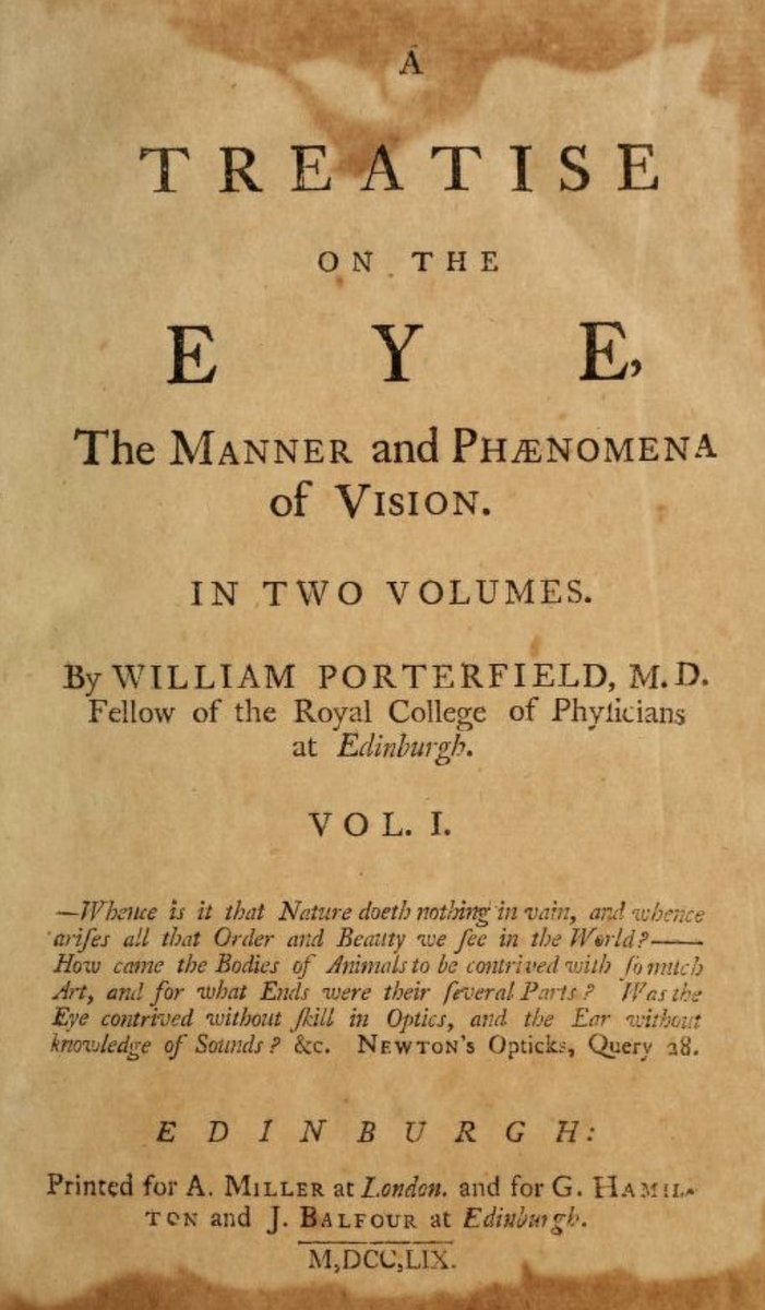 SalmanAlghounim's tweet photo. Page 423 from "A treatise on the eye, the manner and phaenomena of vision" by William Porterfield, Published 1759 in Edinburgh. In this book the word "Optometer" appears for the first time.
#WorldOptometryDay #optometryday #optometry #optometrist #OD https://t.co/KjpJLoXHck