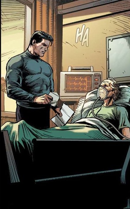 HQ onde o Batman enfrenta três coringas e salva/perdoa o cara que matou seus pais.