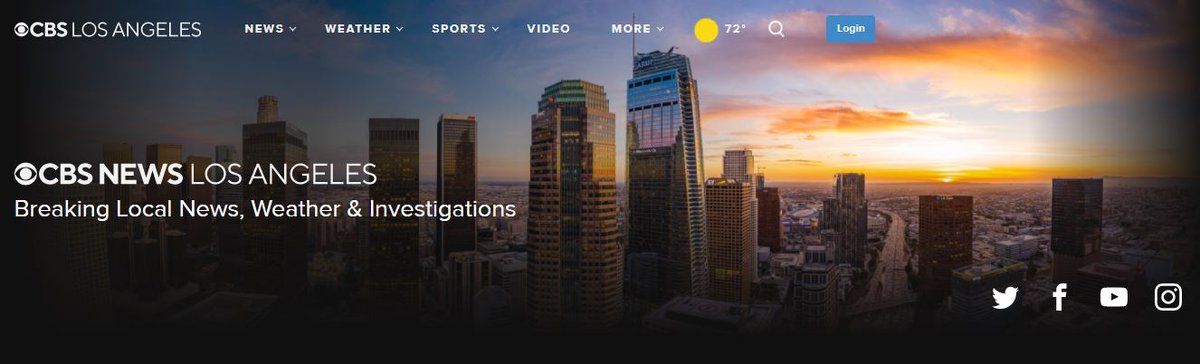 rePetePro's tweet photo. Congrats: @CBSLA relaunched its website on Wednesday, joining NY &amp; Chicago on the @CBSNews domain. Check out all of our work here: https://t.co/U593Mw8Bbx 🌞#CBSLA https://t.co/6jmkIKsRkW
