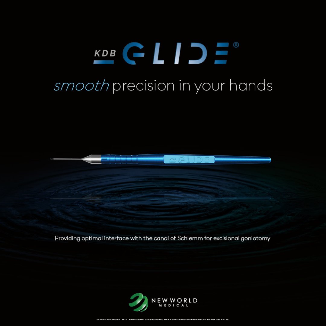 NWM_Inc's tweet photo. Find out what makes the KDB GLIDE® the gold standard for #ExcisionalGoniotomy; https://t.co/MwzyxATmJX
#KDBGLIDE #ExcisionalGoniotomy #NewWorldMedical https://t.co/p7a2mX1UNg