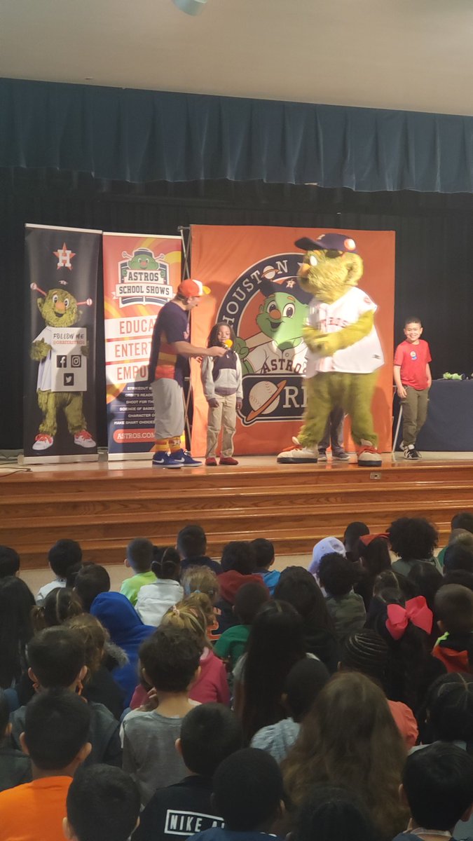 Learning so much from Orbit today about stranger danger. <a href="/HumbleISD_OE/">Oaks Elementary</a>  <a href="/astros/">Houston Astros</a> <a href="/astrosorbit/">Orbit</a>