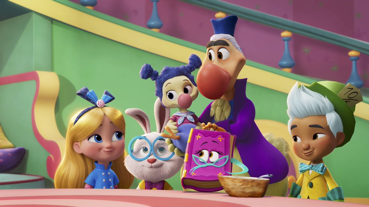 DisneyBrandTVPR's tweet image. In the newest episode of #AlicesWonderlandBakery, @richsommer and @MelissavdSchyff guest star as Captain Dodo and his daughter Jojo, respectively. The new episode premieres March 25 on @DisneyChannel  and @DisneyJunior.