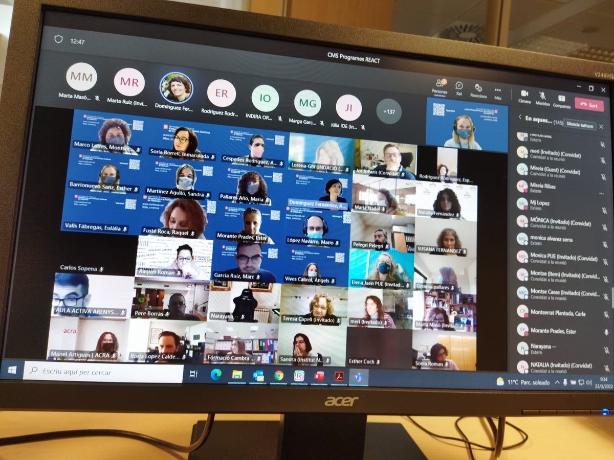 fpo_continua's tweet photo. ✅Avui a @fpo_continua hem fet la reunió de Comissió Mixta de Constitució amb les 73 #entitats beneficiàries dels Programes de formació per a la requalificació professional REACT-EU, finançat per @fpo_continua i la Unió Europea.

#millorarsempreespossible
#REACT_EU https://t.co/AstKTFh6CC