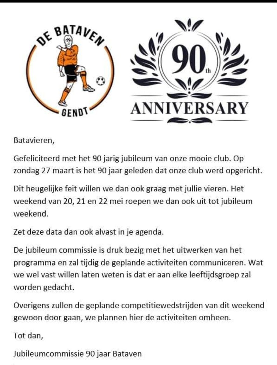 DeBataven's tweet photo. 📅✒️ Feest HOERA, HOERA, HOERA https://t.co/jVbWaNWXv9