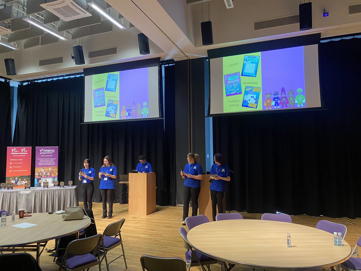 SOTP_YE's tweet image. We are delighted to be at the @YES_Glasgow regional finals representing @LochendHigh ⭐️ 🌎 Here’s a sneak peak at us rehearsing for our presentation 👀 #YoungEnterprise #Sustainability @TBF_Glasgow