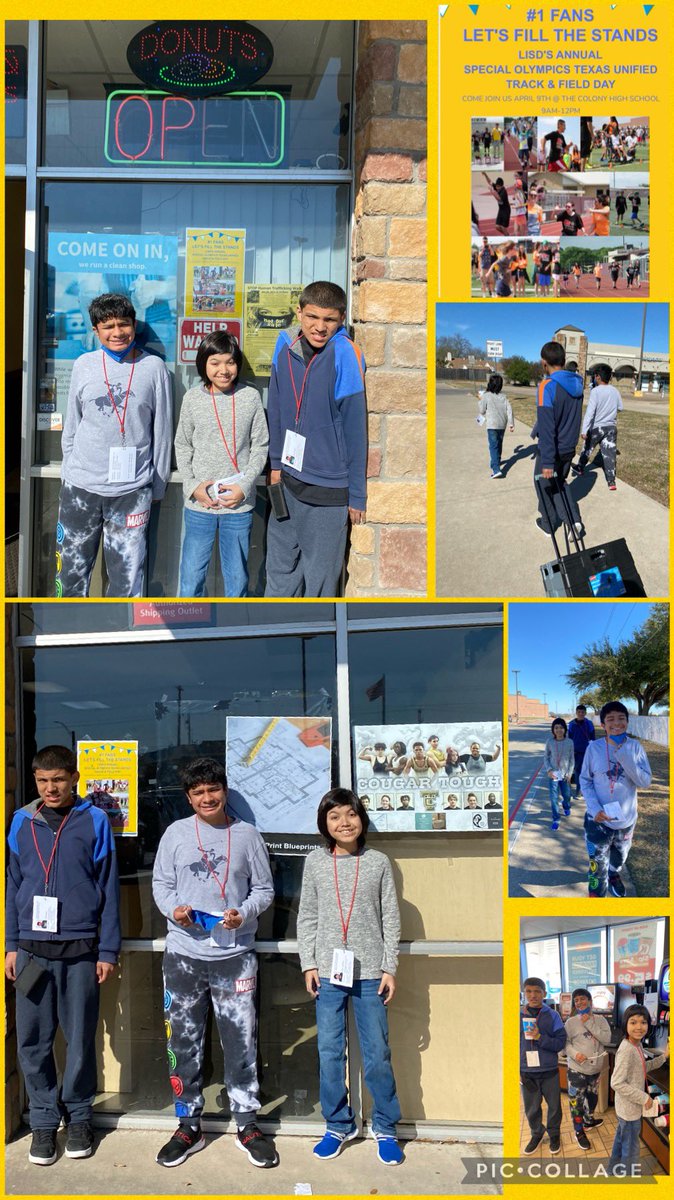 Community Based Instruction advertising for our upcoming Special Olympics track meet!  <a href="/LakeviewMS/">Lakeview MS</a> <a href="/MelissaMyers011/">Melissa Myers</a> <a href="/LaurenHermes1/">Lauren Hermes</a> @MissCoachBall #lifeskills #lisdutf