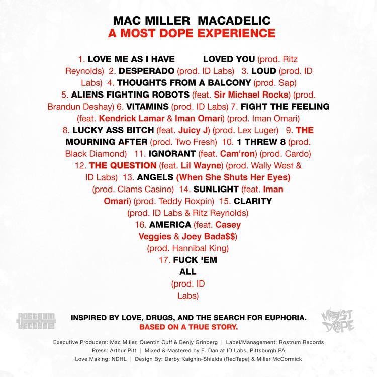 10 years of Mac Miller’s ‘Macadelic’ mixtape 🖤