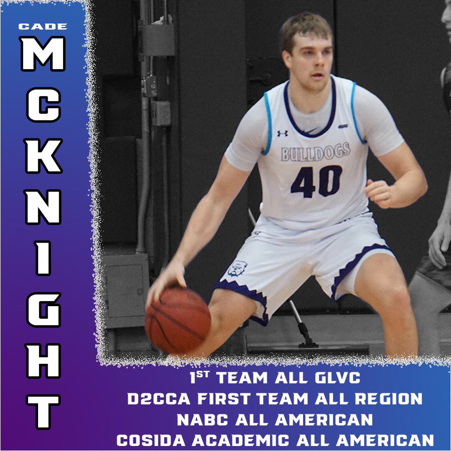 TrumanMBB's tweet photo. Congratulations to Cade McKnight on receiving 1st Team All GLVC, D2CAA 1st Team All Region, NABC All American and COSIDA Academic All American recognition https://t.co/kwZ1ywk30E