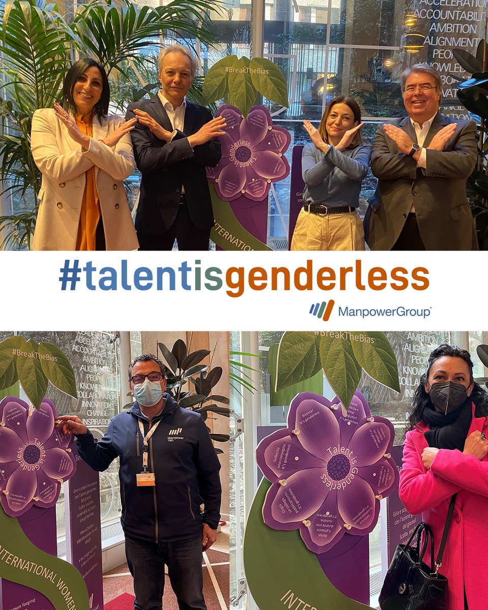 ManpowerGroupIT's tweet photo. #talentisgenderless è l'iniziativa #ManpoweerGroup del mese di marzo, dedicato alle donne. Qual è la tua azione #genderless del giorno? https://t.co/fYWE1vtP1s