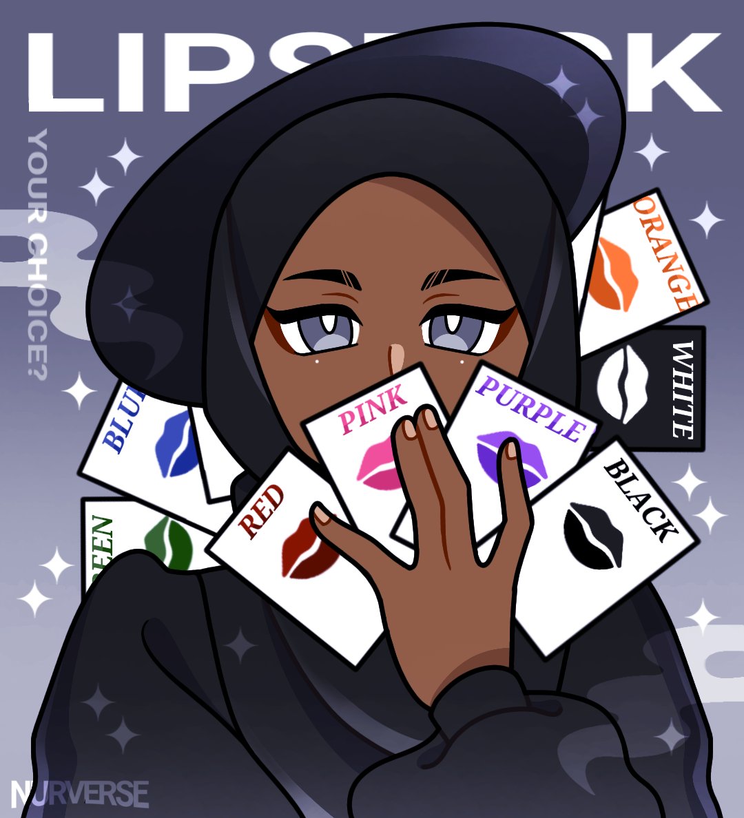 nurverse's tweet photo. Lipstick 💄⭐
Which lipstick colour do you like the most?
#Hijab #digitalart #lipstick https://t.co/dD7Whp6jqU