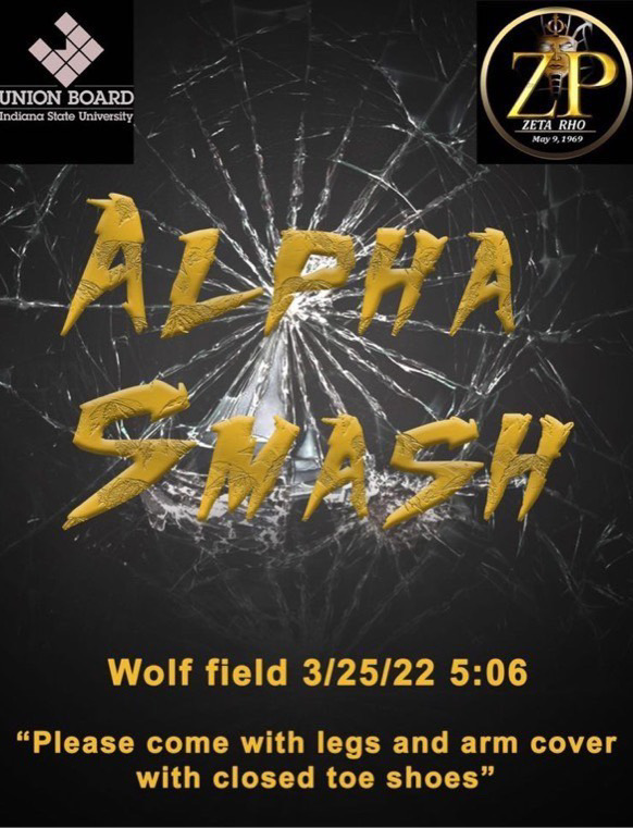 The members of <a href="/ZP1969/">Indiana State Alphas</a> and <a href="/UBindstate/">Union Board @ STATE</a> are teaming for a car smash event today!