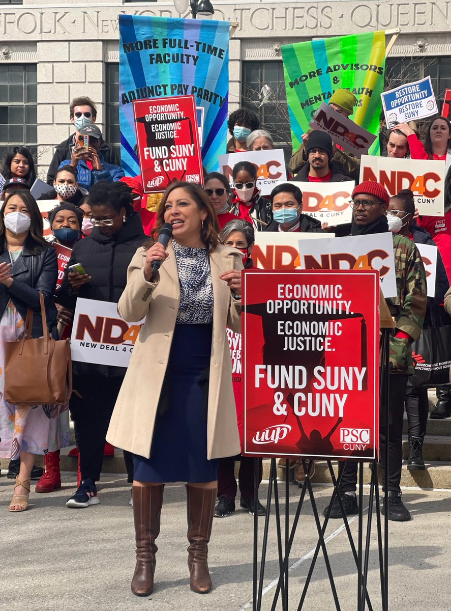 votejgr's tweet photo. We need a #NewDeal4CUNY now! We urge our leadership and Gov Hochul to get this done in this enacted budget! It https://t.co/ja9yYOCsed