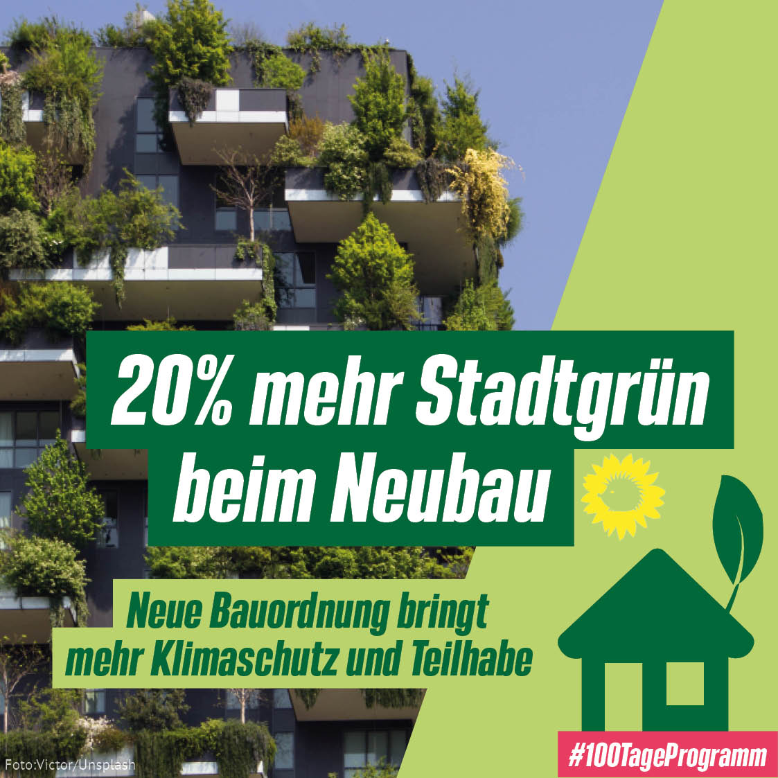 GrueneFraktionB's tweet image. Grüne Dächer für #Berlin! 🏘️🌱🌻

Ein Fünftel der neu bebauten Grundstücke muss von nun an begrünt sein. Ist das nicht möglich, erstrahlen Dächer und Fassaden in sattem Grün. 💚 Das ist Teil der neuen #Bauordnung, die gestern im Senat Thema war.

#100TageProgramm