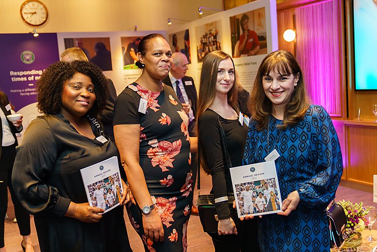 WimbledonFdn's tweet photo. What a joy it was to welcome back our charity partners to @Wimbledon 😊

Guests from more than 65 organisations joined us for an evening celebration to say thank you for all they do to care for those in need in our local community and beyond. https://t.co/UXrlsnDIJp