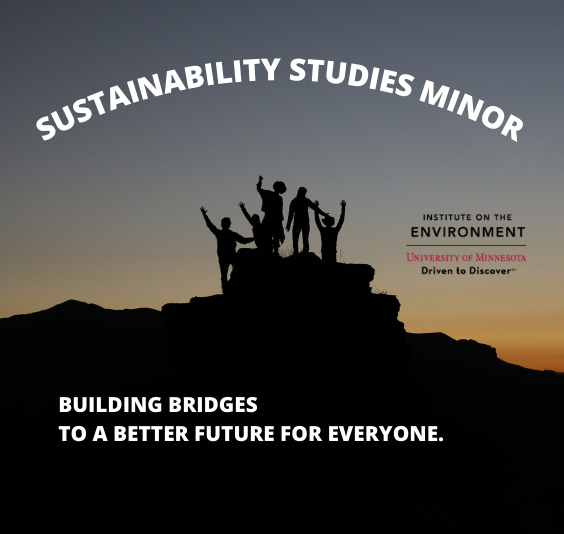 umnsusted's tweet photo. Whatever your major, the Sustainability Studies Minor is for you! Visit https://t.co/wBkzedx5sj to learn how this 5 course, 15-18 credit minor can compliment your academic career. https://t.co/iGKn0phRuJ