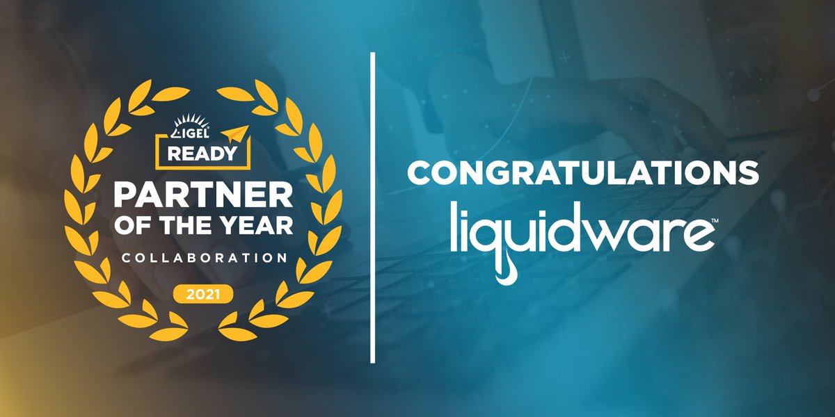 leighshoward's tweet photo. Congratulations to @Liquidware as the #IGELReady Partner of the Year: Collaboration. Liquidware worked with #IGEL to integrate with #IGELOS, providing Digital Experience Monitoring of the first mile of user connectivity. #EUC #digitalmonoriting https://t.co/7kFxTOOQHJ https://t.co/vgQuPvdyxJ