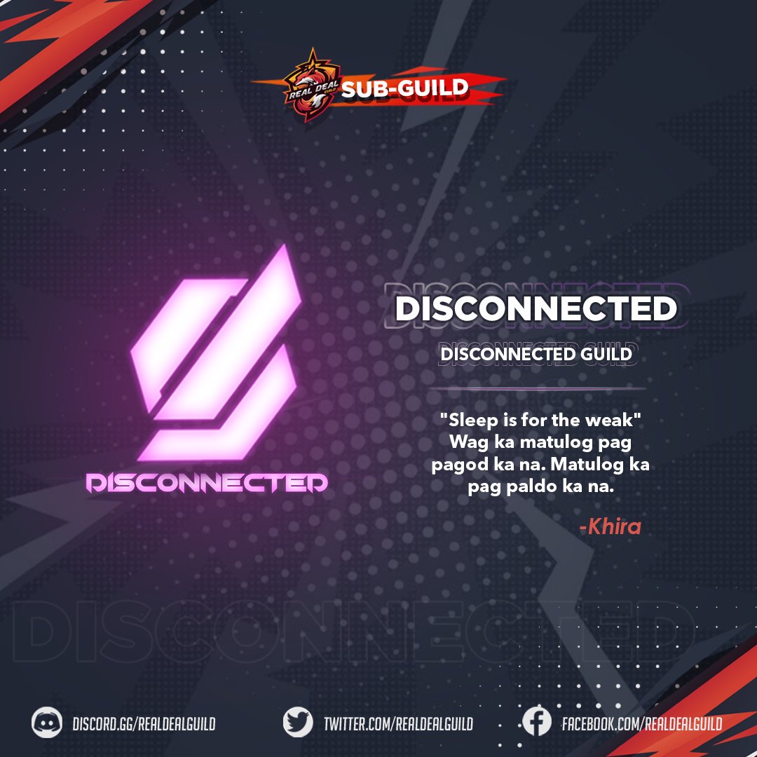 DisconnectedRDG's tweet photo. new milestone achieved!

Congratulations on becoming one of the verified sub-guilds under Real Deal Guild!

#Disconnectedguild
#LFGDisconnected
#RealDealGuild
#VerifiedRDG https://t.co/GB79wrMA6O